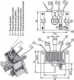 Втягивающее реле стартера MAGNETI MARELLI AME0337