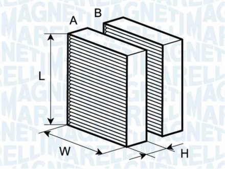 Фильтр воздуха (салона) MAGNETI MARELLI BCF264