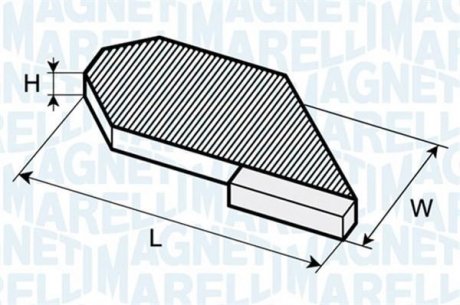 Фильтр воздуха (салона) MAGNETI MARELLI BCF268 (фото 1)