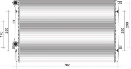 Радіатор, охолодження двигуна MAGNETI MARELLI BM852