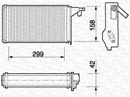 Радиатор печка MAGNETI MARELLI BR062