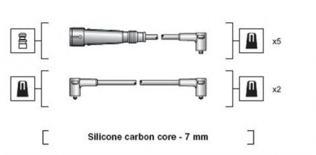 Дроти запалення, набір MAGNETI MARELLI MSK1047