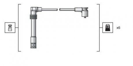 Проволока зажигания, набор MAGNETI MARELLI MSK1162