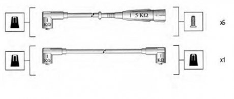 Набор проводов MAGNETI MARELLI MSK535