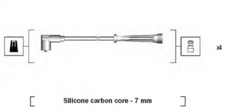 Дроти запалення MAGNETI MARELLI MSK735