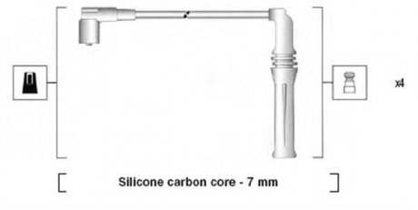 Проволока зажигания, набор MAGNETI MARELLI MSK927