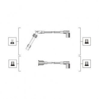 Дроти запалювання MAGNETI MARELLI MSQ0027