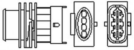 Лямбда-зонд OPEL 4 przewody, 525mm, 9 Ohm, 6W-7W, PLANARNA MAGNETI MARELLI OSM017 (фото 1)