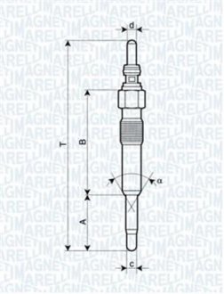 СВІЧКА РОЗЖАРЮВАННЯ MAGNETI MARELLI UC31A (фото 1)