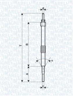 СВЕЧКА РАЗЖАРЕНИЯ MAGNETI MARELLI UC32A