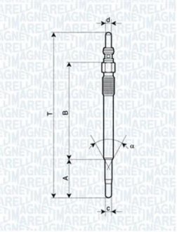 СВЕЧКА РАЗЖАРЕНИЯ MAGNETI MARELLI UY2A