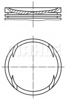 Поршень MAHLE MAHLE / KNECHT 0014000