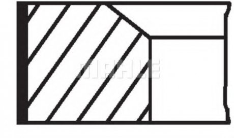 Набор поршневых колец MAHLE MAHLE / KNECHT 001RS001110N1