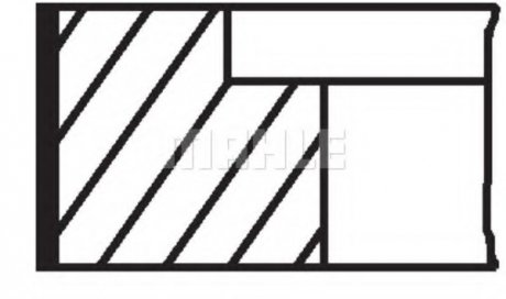 Набор поршневых колец MAHLE MAHLE / KNECHT 00401N0