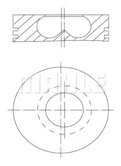 Поршень MAHLE MAHLE / KNECHT 0070400 (фото 1)