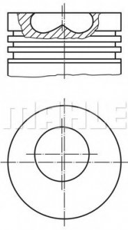 Поршень MAHLE MAHLE / KNECHT 0089401 (фото 1)