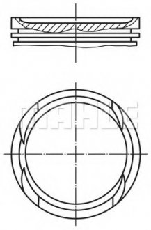 Поршень MAHLE MAHLE / KNECHT 0100502