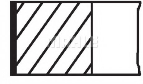 Комплект поршневых колец 011 54 N1 / BEHR MAHLE / KNECHT 01154N1 (фото 1)