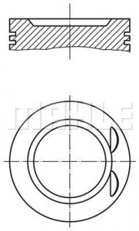 Поршень з кільцями OPEL 86,50 2,0 16V X2.0XEV/C2.0XEV (Mahle) MAHLE / KNECHT 011 73 01