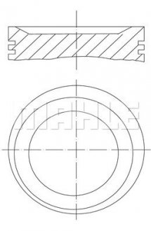 Поршень Opel 86.50 2.0 C20NE MAHLE MAHLE / KNECHT 0117501