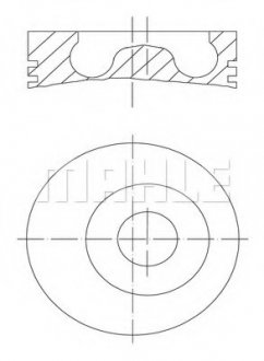 Поршень MAHLE MAHLE / KNECHT 0160200 (фото 1)