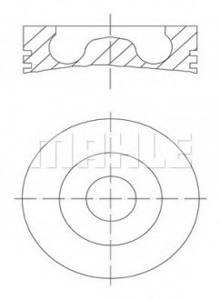 Поршень MAHLE MAHLE / KNECHT 0160700 (фото 1)