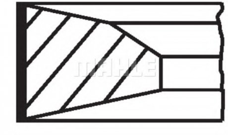 Кольца поршневые.) MAHLE MAHLE / KNECHT 02212N0