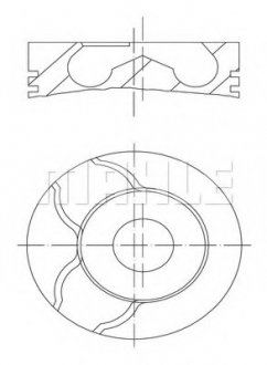 Поршень MAHLE MAHLE / KNECHT 0222102 (фото 1)