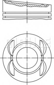 Поршень MAHLE MAHLE / KNECHT 0280312