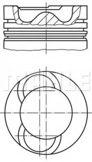 Поршень MAHLE MAHLE / KNECHT 0281900 (фото 1)