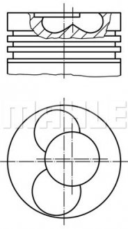 Поршень MAHLE MAHLE / KNECHT 0282000