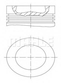 Поршень 81.01mm STD Audi A3, A4, A4, A5, A6, Q5, TT Seat Altea, Altea XL, Exeo, Leon, Toledo III Skoda Octavia, SuperB, Yeti 2.0TDI 09- MAHLE MAHLE / KNECHT 028PI00100000