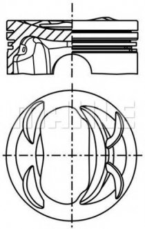 Поршень двигуна MAHLE MAHLE / KNECHT 028PI00117002 (фото 1)