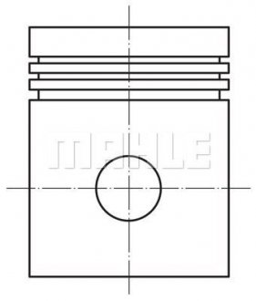 Поршень у комплекті на 1 циліндр, STD MAHLE MAHLE / KNECHT 028PI00126000