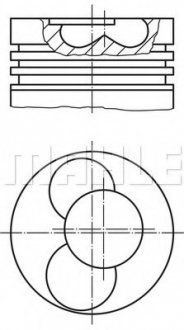 Поршень MAHLE MAHLE / KNECHT 0304102