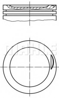 Поршень MAHLE MAHLE / KNECHT 0308300 (фото 1)