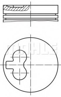 Поршень MAHLE MAHLE / KNECHT 0392400 (фото 1)