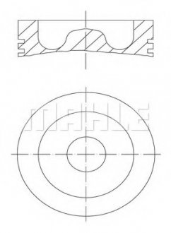 Поршень (DC12/DC16) MAHLE MAHLE / KNECHT 061PI00129000 (фото 1)