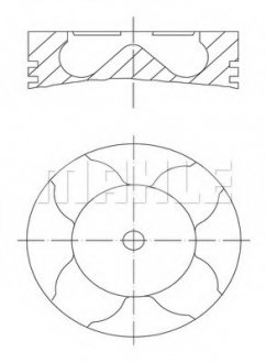 Поршень 84 MAHLE MAHLE / KNECHT 081PI00103000 (фото 1)