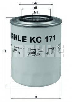 Фільтр палива KNECHT MAHLE / KNECHT KC171