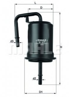 Фильтр топлива KNECHT MAHLE / KNECHT KL517