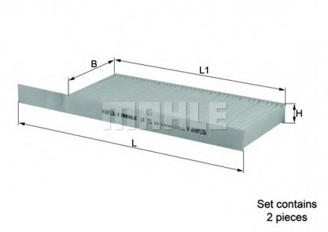 Фильтр салона KNECHT MAHLE / KNECHT LA751S