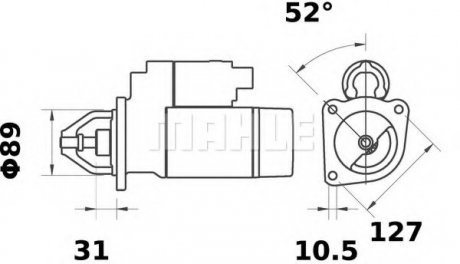 Стартер MAHLE / KNECHT MS 232