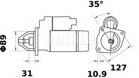 Стартер MAHLE / KNECHT MS 435 (фото 1)