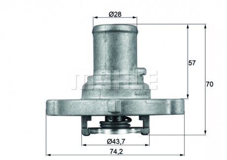 Термостат MAHLE MAHLE / KNECHT TI12287D (фото 1)