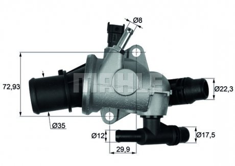 Термостат MAHLE ALFA ROMEO 159 BRERA SPIDER 1,8TBI 09- KNECHT MAHLE / KNECHT TI15288