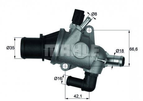 Термостат системи охолодження MAHLE MAHLE / KNECHT TI16388 (фото 1)