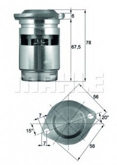 Термостат системи охолодження MAHLE MAHLE / KNECHT TO183 (фото 1)