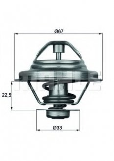 Термостат системы охлаждения MAHLE MAHLE / KNECHT TX2480D (фото 1)