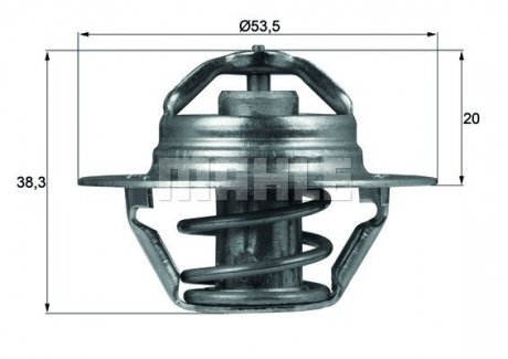 Термостат системи охолодження MAHLE MAHLE / KNECHT TX 88 88D